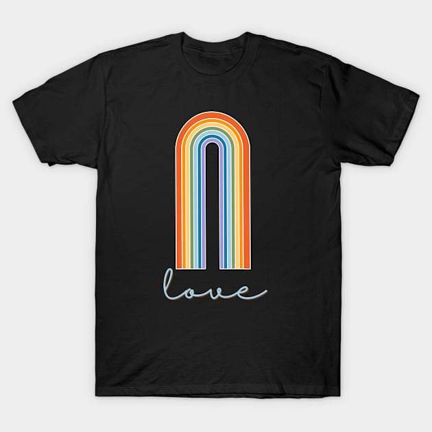 Love - Rainbow T-Shirt by Batcat Apparel